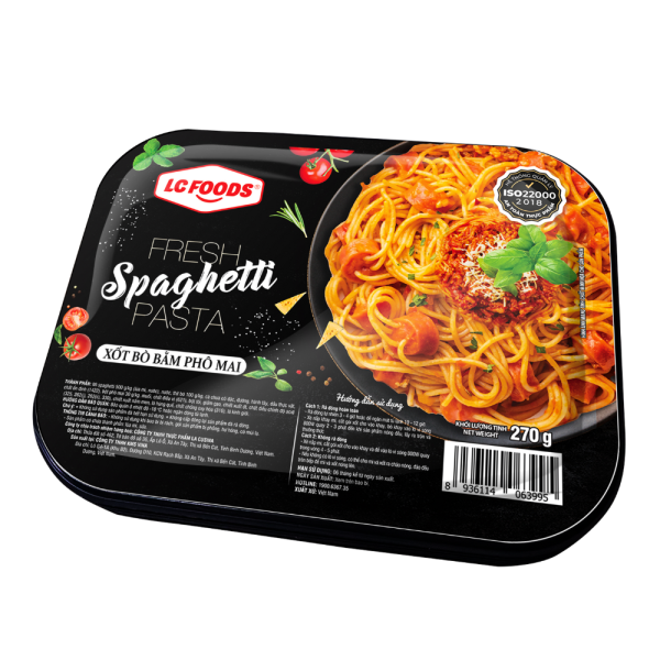Mì Fresh Spaghetti xốt bò bằm phô mai LC 270g
