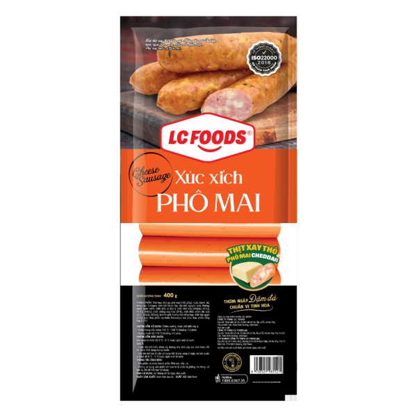 Xúc xích phô mai LC Foods 500g