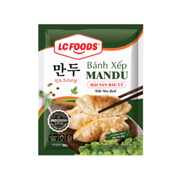 Bánh Mandu Hải Sản Rau Củ LC Foods 350G