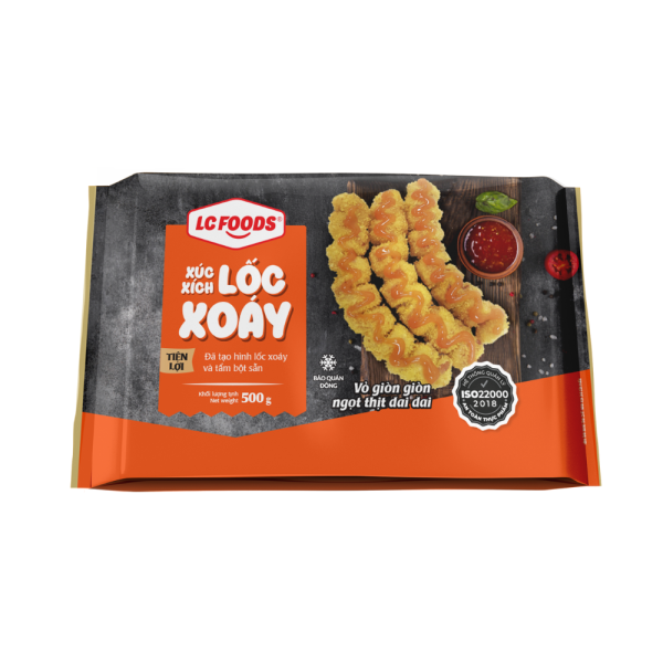 Xúc xích lốc xoáy tẩm bột 500g