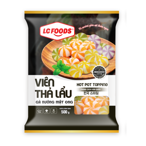 viên thả lẩu gà nướng mật ong