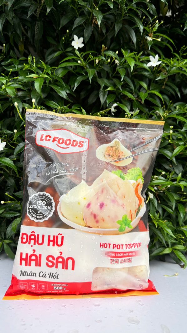 TÀU HŨ HẢI SẢN CÁ HỒI 500G